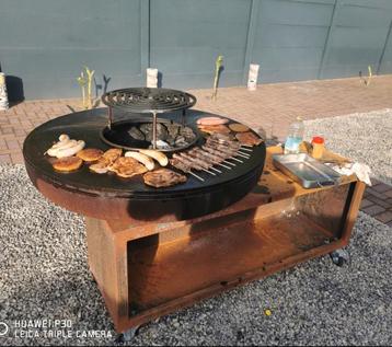 Barbecue uit cortenstaal, Enlèvement, Comme neuf