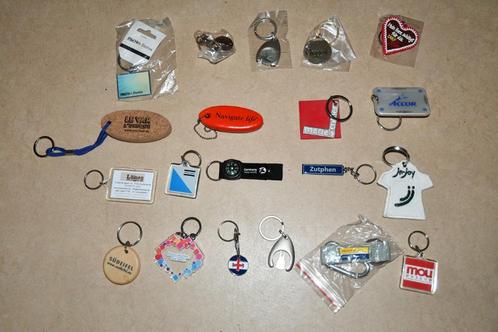 Verzamelset met 20 sleutelhangers met opschrift, Verzamelen, Sleutelhangers, Nieuw, Merk, Ophalen of Verzenden