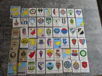 PANINI stickers plaatjes Reeks FOOTBALL CLUBS 54 x   1974 beschikbaar voor biedingen