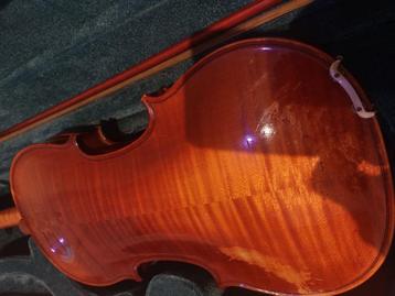 Ancien violon 4/4 français de H. Denis Mirecourt, Violon, Avec valise, Utilisé, Enlèvement ou Envoi