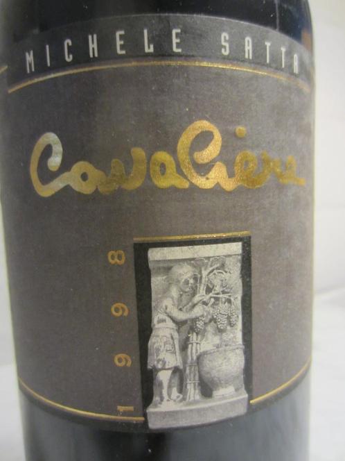 Cavaliere 1998 (Michele Satta) 1x150cl, Verzamelen, Wijnen, Zo goed als nieuw, Rode wijn, Italië, Vol, Verzenden