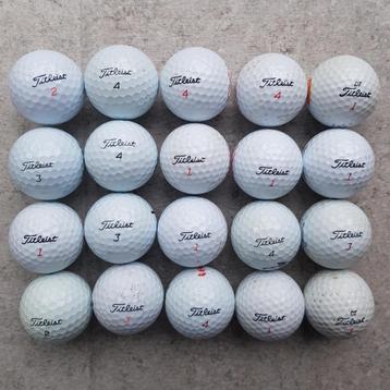 Balles de golf d'occasion Titleist mixtes (20)