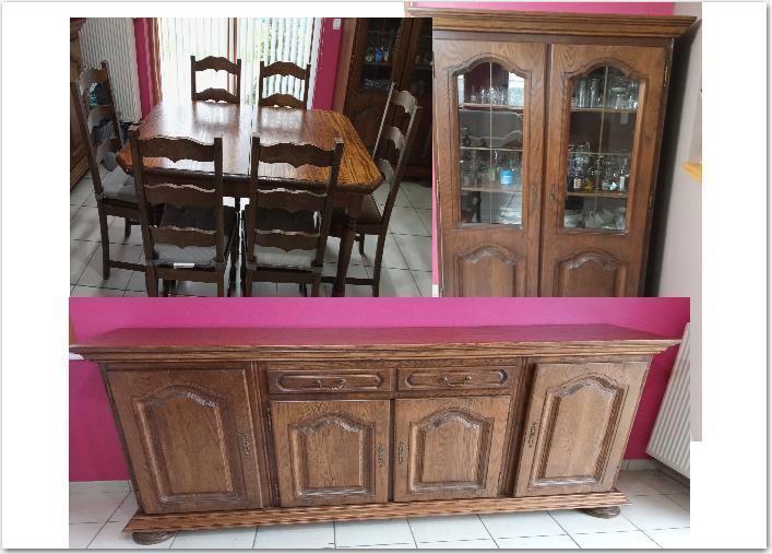 salle a manger en chene, Maison & Meubles, Ameublement | Revêtements de sol, Utilisé, Brun, Enlèvement