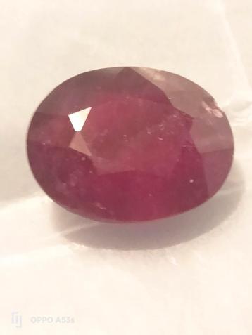 ovale handcut ruby birma 15.95 karat  beschikbaar voor biedingen