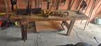 Brocante werkbank met houtbewerkingsmateriaal, Doe-het-zelf en Bouw, Ophalen, Gebruikt