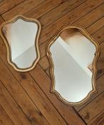 lot miroirs anciens cadre doré, Gebruikt