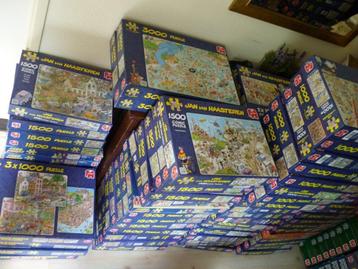 Héél veel Jan van Haasteren puzzels 500 t/m 5000 stukjes, Hobby en Vrije tijd, Denksport en Puzzels, Verzenden, Zo goed als nieuw