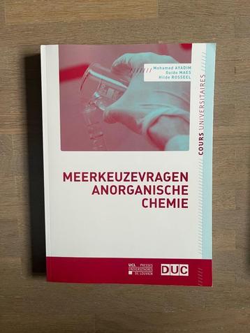 Meerkeuzevragen anorganische chemie  beschikbaar voor biedingen