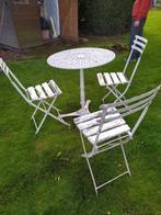 Tuinset, houten zitting te herschilderen, Tuin en Terras, Ophalen, Gebruikt, Tuinset