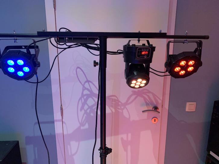 Kleine lichtset met sturing, Musique & Instruments, Lumières & Lasers, Lumières, Enlèvement