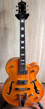 gitaar HB hollowbody type BigTone Vintage Orange, Muziek en Instrumenten, Ophalen of Verzenden, Nieuw, Met koffer