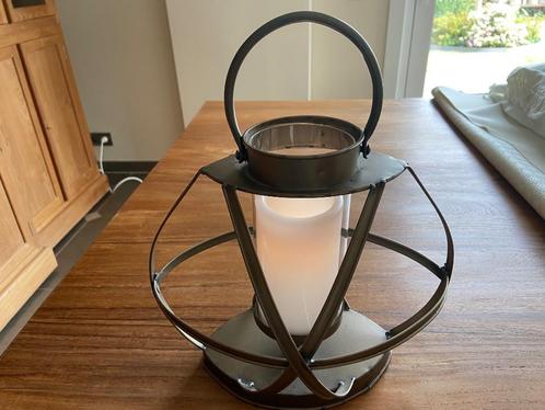 Lantaarn, Huis en Inrichting, Woonaccessoires | Kandelaars en Kaarsen, Zo goed als nieuw, 25 tot 50 cm, Metaal, Ophalen of Verzenden