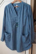 Prachtige tuniek met kraaltjes X.L Seafolly., Kleding | Dames, Grote Maten, Blauw, Blouse of Tuniek, Ophalen of Verzenden, Zo goed als nieuw