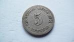 5 pfennig 1891 A, Timbres & Monnaies, Monnaies | Europe | Monnaies non-euro, Enlèvement