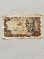 Bankbiljet van 100 Spaanse peseta's - Spanje 1970, Postzegels en Munten, Ophalen of Verzenden