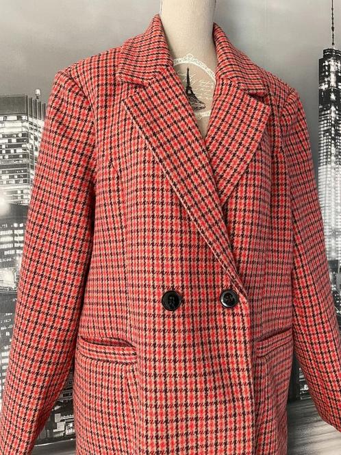 prachtige geruite mantel / jas winter dames Vero Moda XL, Kleding | Dames, Jassen | Winter, Zo goed als nieuw, Maat 46/48 (XL) of groter