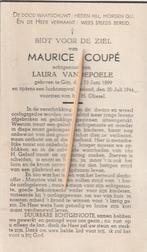 Victime de guerre 1940-1945, Envoi