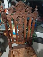 Belle grande chaise ancienne bois et cannelage, Antiquités & Art, Enlèvement