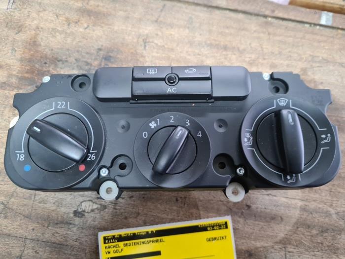 Kachel Bedieningspaneel van een Volkswagen Golf, Ophalen of Verzenden, 3 maanden garantie, Gebruikt, Volkswagen