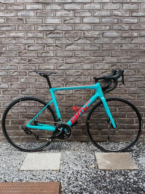 2021 BMC Teammachine Slr Four Shimano 105 neon blauw, Fietsen en Brommers, Fietsen | Heren | Sportfietsen en Toerfietsen, Zo goed als nieuw