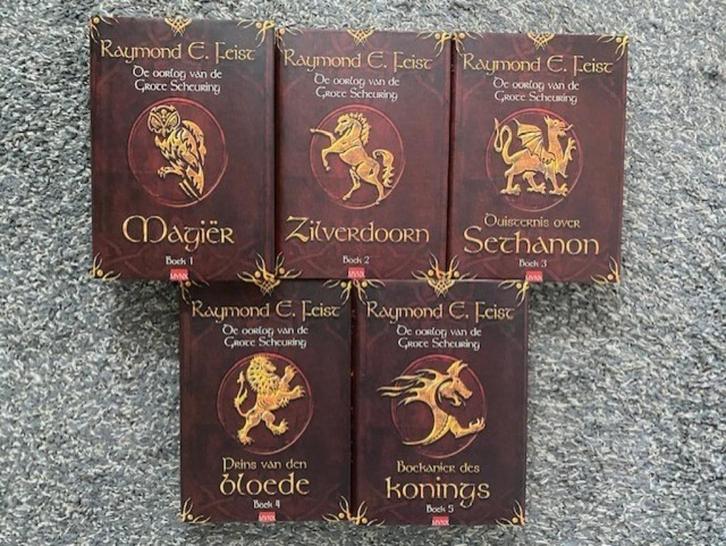 RAYMOND FEIST DE OORLOG VAN DE GROTE SCHEURING DE COMPLETE S, Boeken, Fantasy, Ophalen of Verzenden