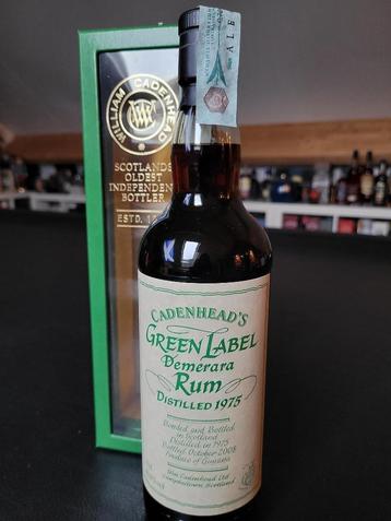 Demerara rum Cadenhead's 1975 beschikbaar voor biedingen