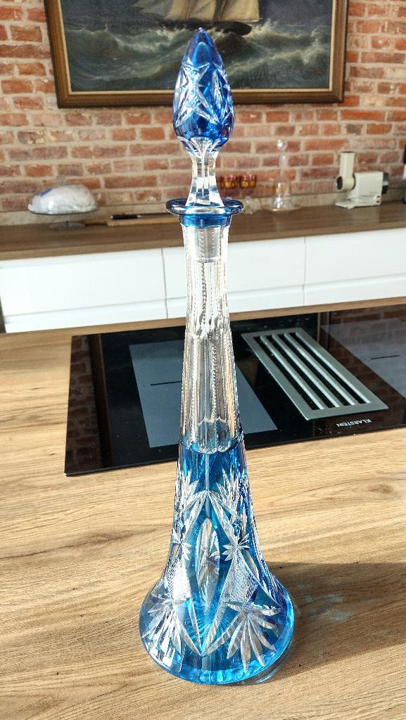 Val Saint Lambert karaf  Eiffel groot model, Antiek en Kunst, Antiek | Glaswerk en Kristal, Ophalen of Verzenden