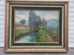huile sur panneau paysage ardenais signe jose wolff, Antiek en Kunst, Kunst | Schilderijen | Klassiek, Ophalen of Verzenden