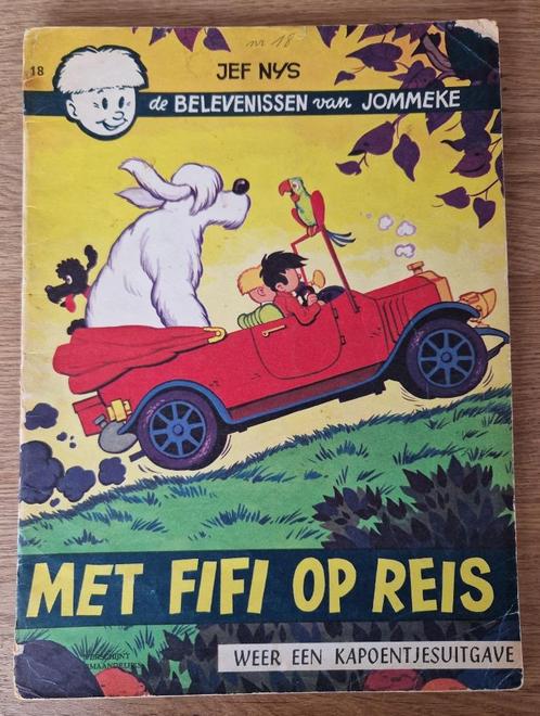 Jommeke - Met Fifi op reis -18(1966) Strip, Boeken, Stripverhalen, Gelezen, Eén stripboek, Ophalen of Verzenden