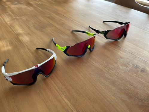 Fietsbrillen Oakley Jawbreaker/Flight Jacket, Sports & Fitness, Cyclisme, Comme neuf, Enlèvement ou Envoi