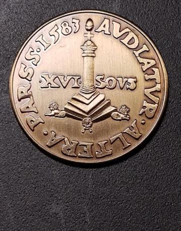 Maaseik Gemeentepenning 100 Eikels 1982 beschikbaar voor biedingen