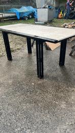 Tafel met travertin inlay, Enlèvement, Comme neuf