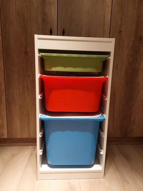 Opbergkast Trofast met 3 bakken, Kinderen en Baby's, Kinderkamer | Commodes en Kasten, Zo goed als nieuw, Commode, Ophalen