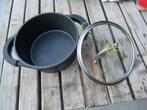kookpot zwart rubber handvat Nameta-alu guss, Ophalen of Verzenden, Gebruikt, Glas