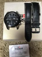 Tissot, Handtassen en Accessoires, Horloges | Heren, Leer, Staal, Polshorloge, Zo goed als nieuw