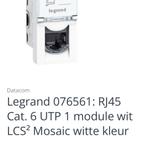 Legrand 076561:RJ45 cat 6 utp 1 module wit, Hobby en Vrije tijd, Elektronica-componenten, Ophalen of Verzenden