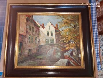 DEMETS schilderij "Stadsgezicht Brugge" beschikbaar voor biedingen