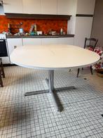 Vintage ronde uitschuifbare tafel jaren 70 pastoe, Huis en Inrichting, Ophalen, Zo goed als nieuw