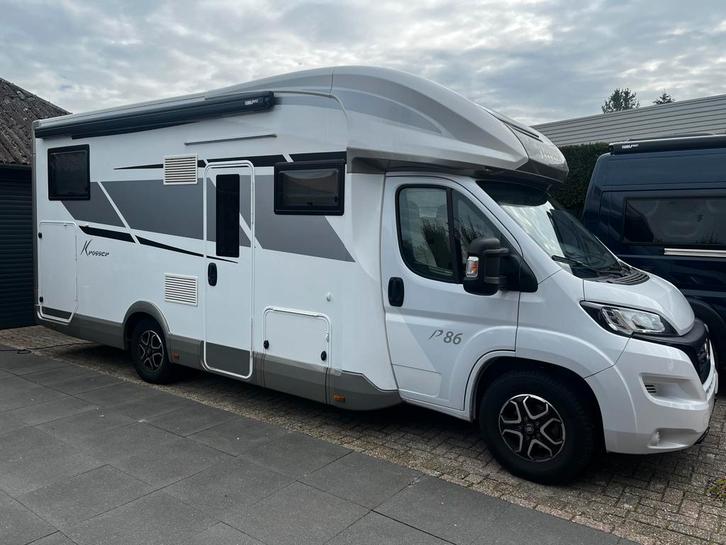 Mobilvetta Krosser P86 fiat 160 pk aut 2022 8000 km, Caravans en Kamperen, Mobilhomes, Bedrijf, tot en met 4, Half-integraal, Fiat