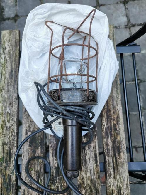 Vintage bakelieten draaglamp baladeuse looplamp werklamp., Antiek en Kunst, Curiosa en Brocante, Ophalen of Verzenden