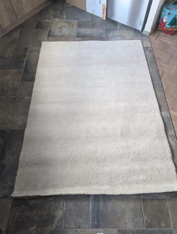 Tapijt (Ikea STOENSE), Huis en Inrichting, Ophalen, 100 tot 150 cm, Zo goed als nieuw, Crème