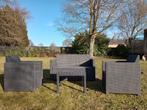 Lounge tuinset 4 personen, Tuin en Terras, Ophalen, 4 zitplaatsen, Kunststof, Zo goed als nieuw