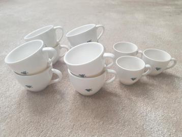 8 koffie tassen (+ 3 expressotassen gratis) beschikbaar voor biedingen