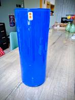Grote (35cm) blauwe vaas merk Montana handgemaakt., Ophalen of Verzenden, Nieuw, Glas