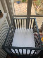 Park-bed (Quax) en matras (multicare), Ophalen, Gebruikt, Rechthoekig, In hoogte verstelbaar