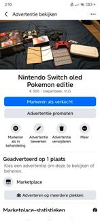 Switch Oled Pokémon Scarlet & Violet Edition, Games en Spelcomputers, Ophalen, Gebruikt, Met 1 controller, Switch OLED