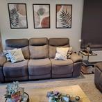 Salon 3,2,1 zit. 3 zit met elekt relaxen en USB aansluiting., Huis en Inrichting, Ophalen, Stof