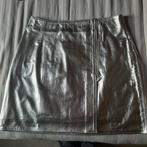 NOUCHKA*LEDERROK*ZILVER*38/40*NIEUW*, Kleding | Dames, Rokken, Overige kleuren, NOUCHKA, Nieuw, Boven de knie