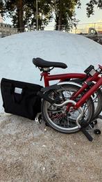 Brompton M6R rood 6 versnellingen + mand Brompton bagagerek, Fietsen en Brommers, Fietsen | Vouwfietsen, Ophalen, Brompton, 14 tot 16 inch