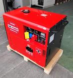 Stroomgroep/generator Diesel 6500w nieuw geluidstil gratis b, Bricolage & Construction, Générateurs, 10 à 30 kVA, Démarrage électrique